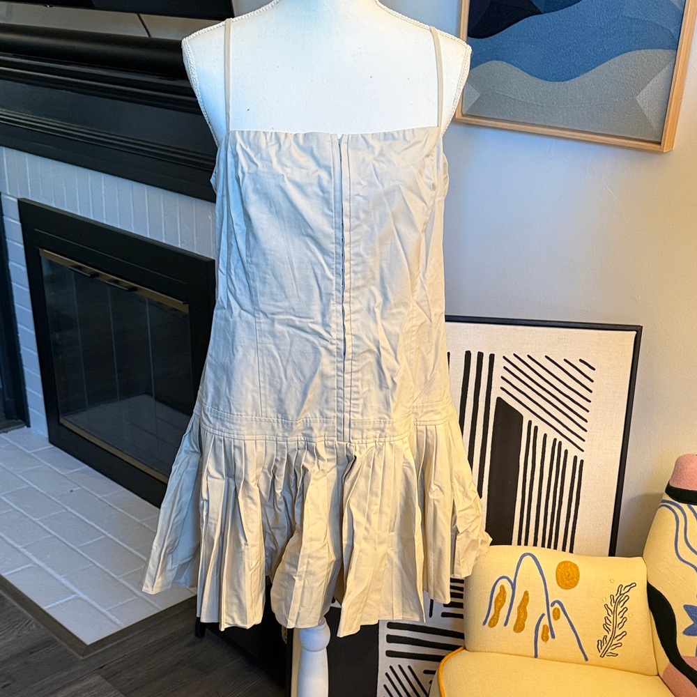 Chic Beige Mini Dress